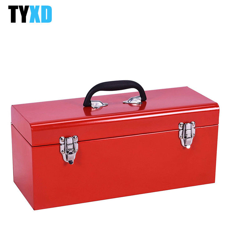 Cold Rolled Steel Metal Tool Storage Box With Sturdy Carry Handle