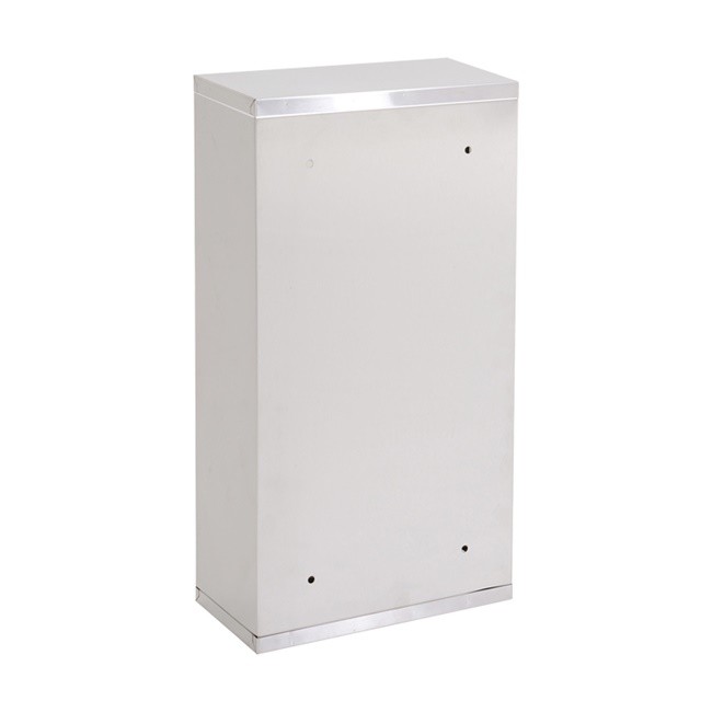 Lockable Stainless Steel Wall Mounted First Aid Medicine Cabinet with 2 Shelves and Glass Door