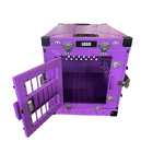 Металла коробки собаки любимца цвет среднего алюминиевого складного складной пурпурный 30 дюймов