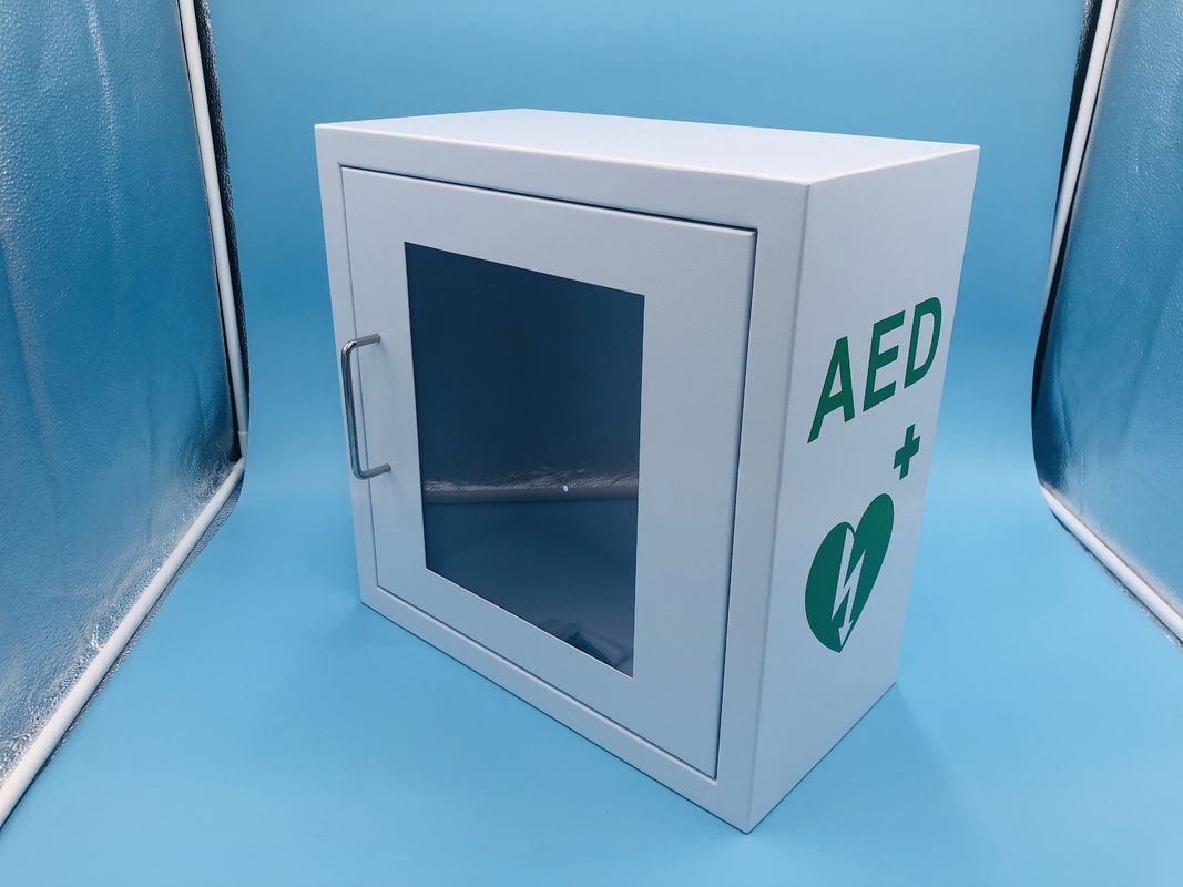 Логотип печатания коробки дефибриллятора АЭД установленный стеной изготовленный на заказ доступный